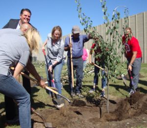 Mayor Smiling Tree Planting Pic